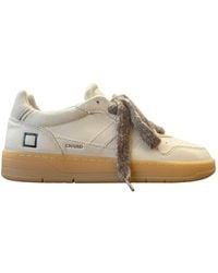 Date - Schoenen ,Wit ,Leer Court 2.0 Used - Lyst