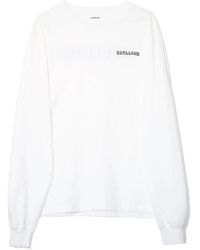 Soulland - Tops ,Wit ,Katoen Graffiti L/S T-Shirt - Lyst