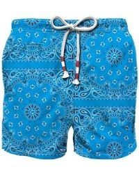 Mc2 Saint Barth - Blaue Meer Kleidung Badeanzug All-Over Print - Lyst