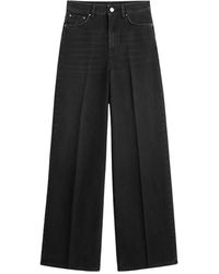 TOTEME - Hoge Taille Wide Leg Denim Jeans - Lyst
