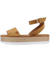 POPA - Schoenen ,Bruin ,Kalamis Platte Sandalen - Lyst