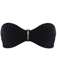 Vilebrequin - Top Bikini Donna A Fascia Tinta Unita Con Anello - Lyst