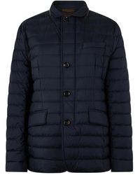 Moorer - Jassen ,Blauw ,Zavyer-S3 Gewatteerde Jas - Lyst