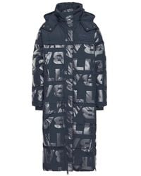 Ball - Jassen ,Blauw ,Lange Jas Met Cool Print En Gewatteerd Ontwerp - Lyst
