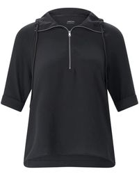 Marc Cain - Hoodies & Sweatvesten ,Zwart ,Blouse Shirt - Lyst