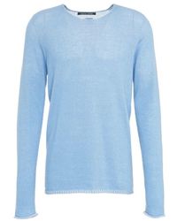 Hannes Roether - Blauer Strickpullover Ss25 - Lyst
