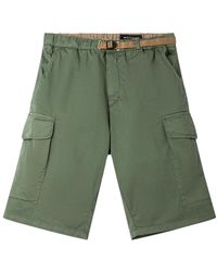 White Sand - Korte Broeken ,Groen ,Katoen Kurt Cargo Short - Lyst