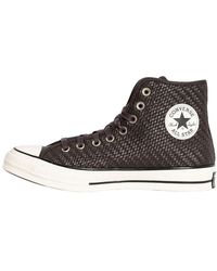 Converse - Schoenen ,Bruin ,Leer Chuck 70 Hi Woven Leather - Lyst