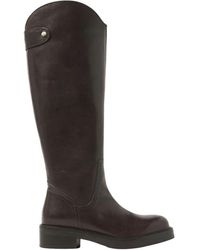 Via Vai - Schoenen ,Bruin ,Leer Lucia Rumi Bruine Hoge Laarzen - Lyst