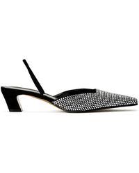 KHAITE - Schoenen ,Zwart ,Suède Zwarte Suède Pumps Met Studs - Lyst