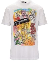 DSquared² - T-Shirt Met Ronde Hals - Lyst