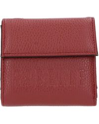 Rebelle - Accessoires ,Rood ,Leer Portemonnees Rood - Lyst