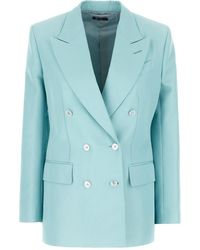 Tom Ford - Jassen ,Blauw ,Wol Stijlvolle Jassen En Vesten Collectie - Lyst