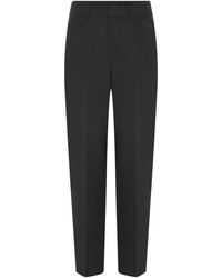 Cro - Broeken ,Zwart ,Polyester Klassieke Zwarte Slim-Fit Broek - Lyst