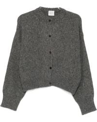 Alysi - Seiden & Nylon Grauer Pullover - Lyst