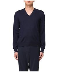 Fay - Merino Wool Vneck Sweater - Lyst