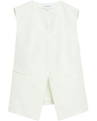 Comma, - Modern Tencel-Linnenmix Vest - Lyst