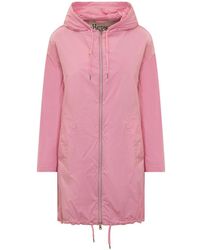 Herno - Jassen ,Roze ,Shell Regenjas Met Rits - Lyst