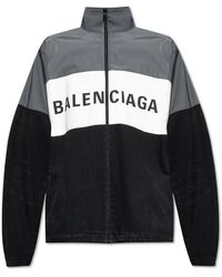 Balenciaga - Logo Colorblock Blouson Jacket - Lyst