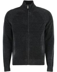 Rrd - Maglione con zip intera in chenille - Lyst