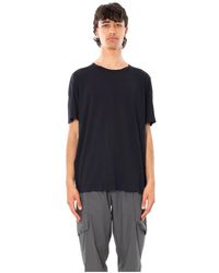 Transit - Tops ,Zwart ,Stretch Crepe Jersey Regular Tee - Lyst