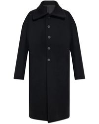 Rick Owens - Jassen ,Zwart ,Wol Wollen Jas - Lyst