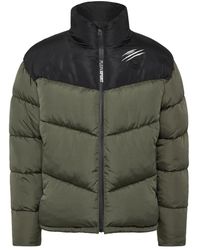Philipp Plein - Fitness ,Groen ,Leer Puffer Jacket - Lyst