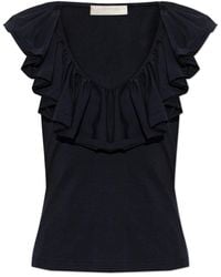 Ulla Johnson - Overhemden ,Blauw ,Katoen Elsie Top - Lyst