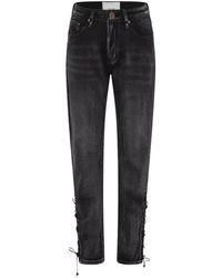 One Teaspoon - Schwarze baggy jeans mit hoher taille - Lyst