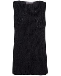 Cortana - Mouwloze Gebreide Top - Lyst
