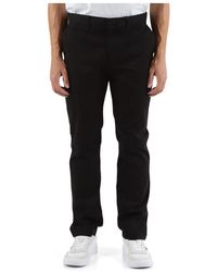 Tommy Hilfiger - Pantaloni in cotone stretch straight fit - Lyst
