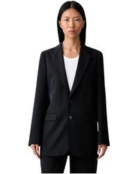 A.P.C. - Jassen ,Blauw ,Wol Annie Jacket - Lyst