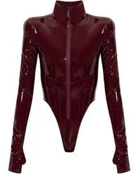 DSquared² - Tops ,Rood ,Body Met Ingenaaide Schoudervullingen - Lyst