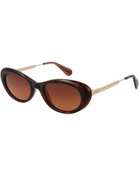 MAX&Co. - Braune Damen Sonnenbrille Gradient Oval Stil - Lyst