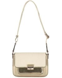 Michael Kors - Canvas Crossbody Tasche Mit Eco-Leder Details - Lyst