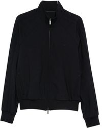Emporio Armani - Jassen ,Blauw ,Wol Capsule Pre Wool Blend Bomber Jacket - Lyst