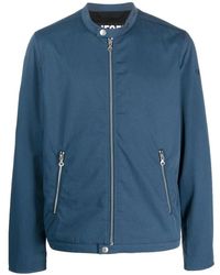 DIESEL - Jassen ,Blauw ,Nylon Blauwe Casual Nylon Jas - Lyst