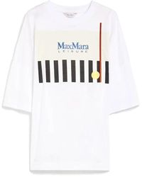 Max Mara - Oversized t-shirt mit 3/4-ärmeln - Lyst