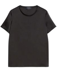 Max Mara - Elegant satin t-shirt - Lyst