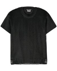 Junya Watanabe - Camisetas y polos negros con paneles - Lyst