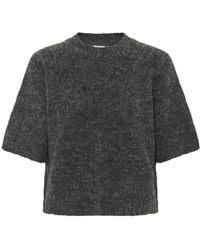 Kaffe - Kaemilie Cropped Strickpullover - Lyst