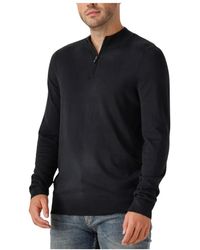 Pure Path - Truien & Vesten ,Blauw ,Katoen Essential Truien Halfzip Sweater - Lyst