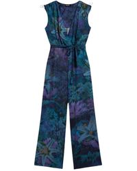 Desigual - Jumpsuit Floresazul - Lyst
