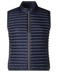 Save The Duck - Jassen ,Blauw ,Blauwe Slim Fit Jas Met Plumtech Padding - Lyst