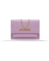 Moschino - Damen Schultertasche Magnetknopf - Lyst