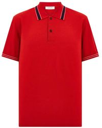Ferragamo - Tops ,Rood ,Katoen Polo Shirt - Lyst