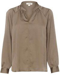 Soaked In Luxury - Elegante Blouse Met V-Hals Silhouet - Lyst
