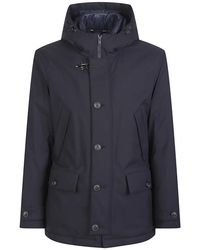 Fay - Jassen ,Blauw ,Winter Short Parka - Lyst