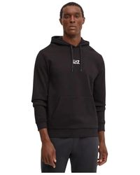 EA7 - Hoodies & Sweatvesten ,Zwart ,Hoodies - Lyst
