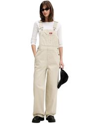 Dickies - Jumpsuits & Playsuits ,Katoen Gestreept Overalls - Lyst